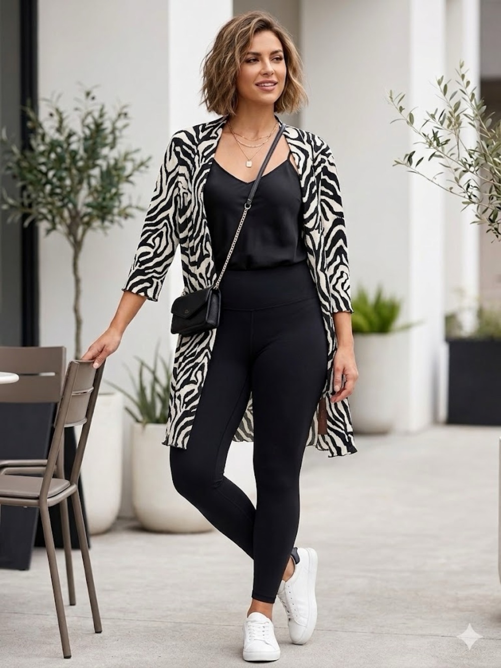 Papa Vancouver Zebra Print Women’s Cardigan